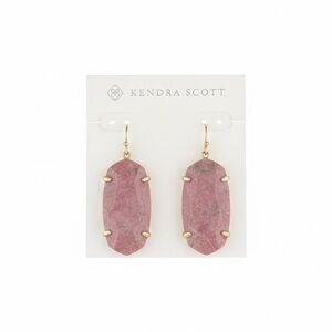 Kendra Scott Esme Drop Earrings in Pink Rhodonite